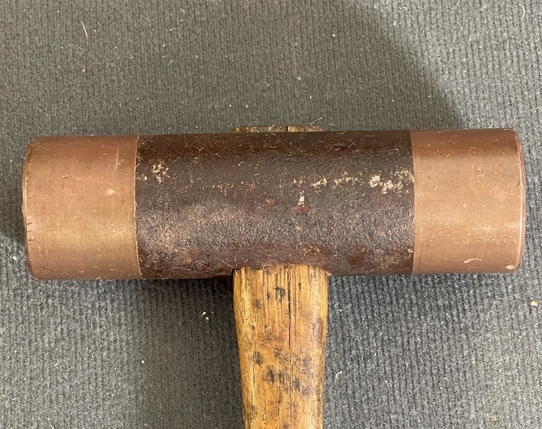 Antique 19th Century Connecticut Ship Builders Hammer. Mallet.