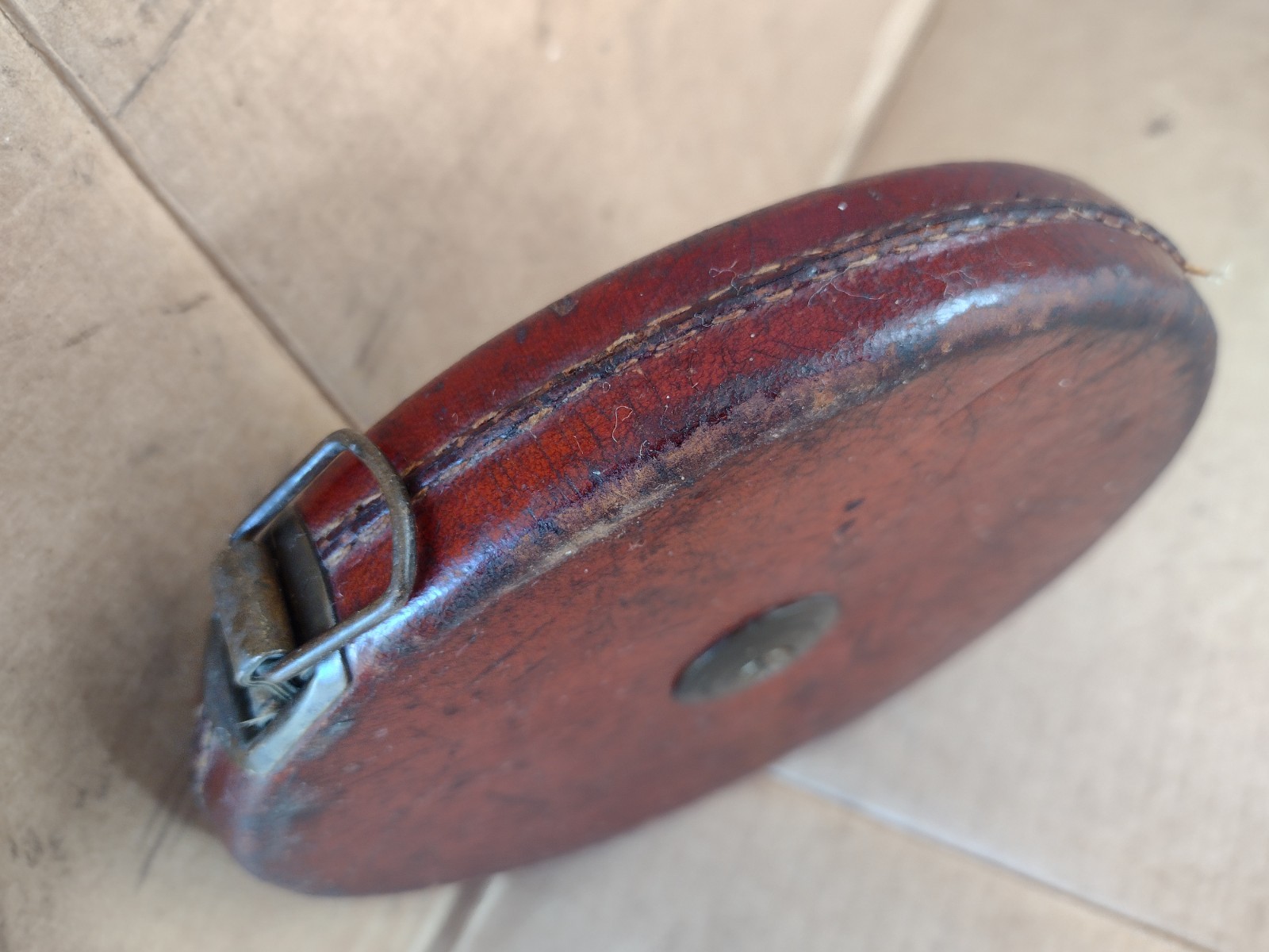 John Rabone & Sons Birmingham 100 ft Tape Measure No. 2811 in Leather Bound Case