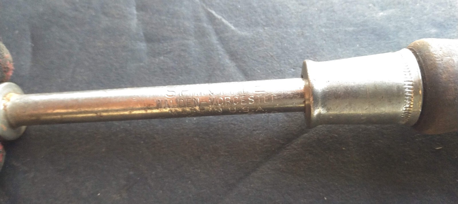 Walden Worcester Spintite 3/8″ Nut Driver #3412 Wooden Handle Made in USA