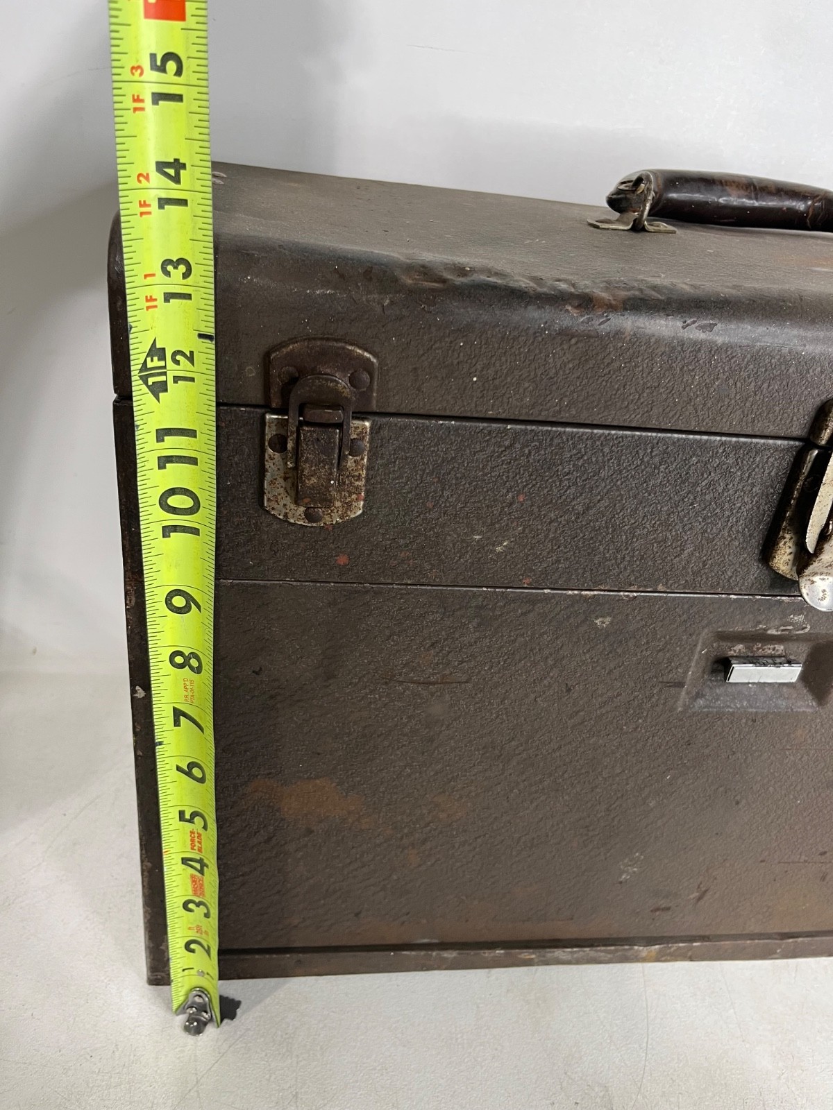 Vintage Kennedy Kits Style 520 Machinist Tool Box – Brown Wrinkle 7 Drawer USA