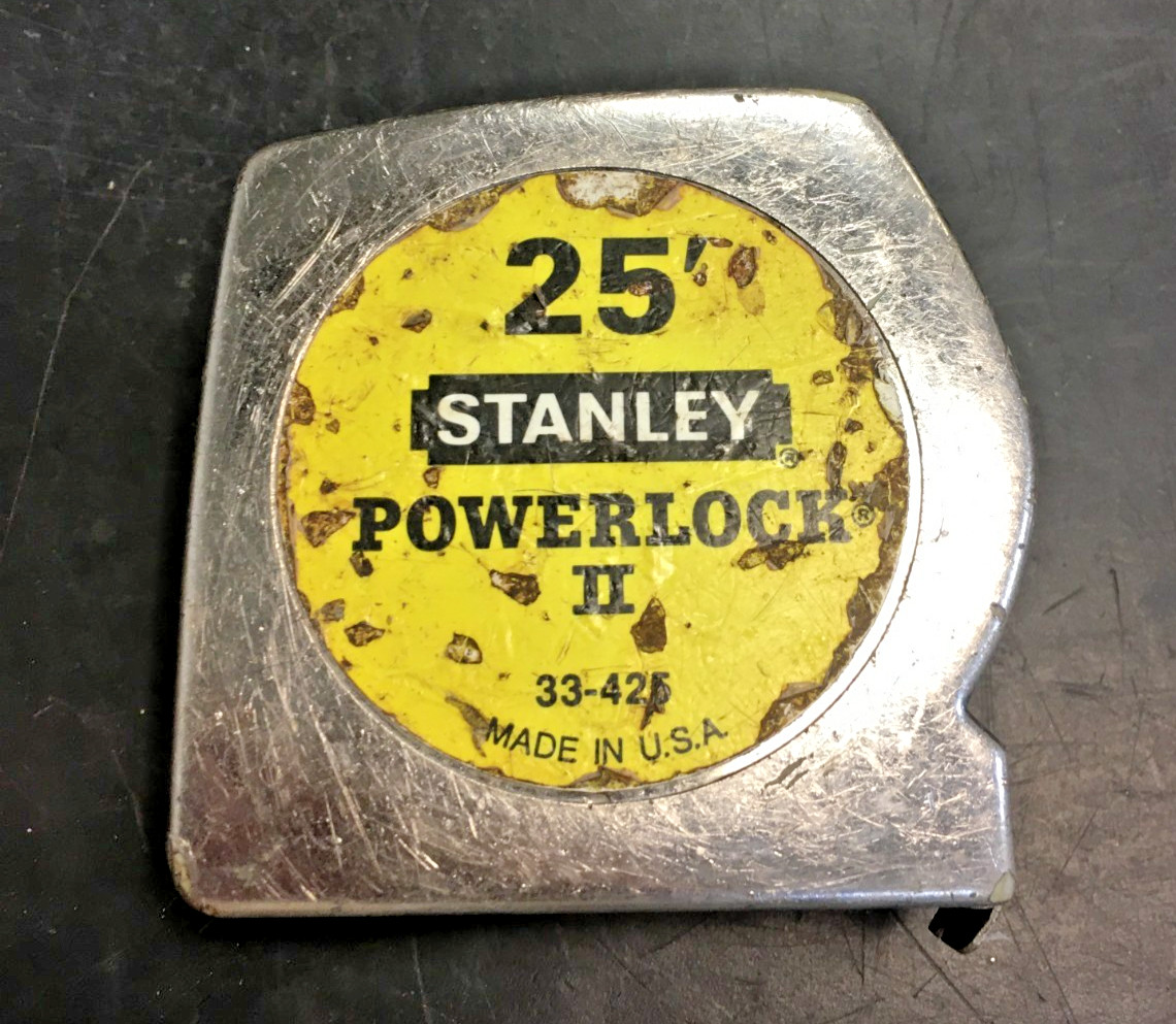 25’ Stanley POWERLOCK II, 33-425, MEASURING TAPE, USA