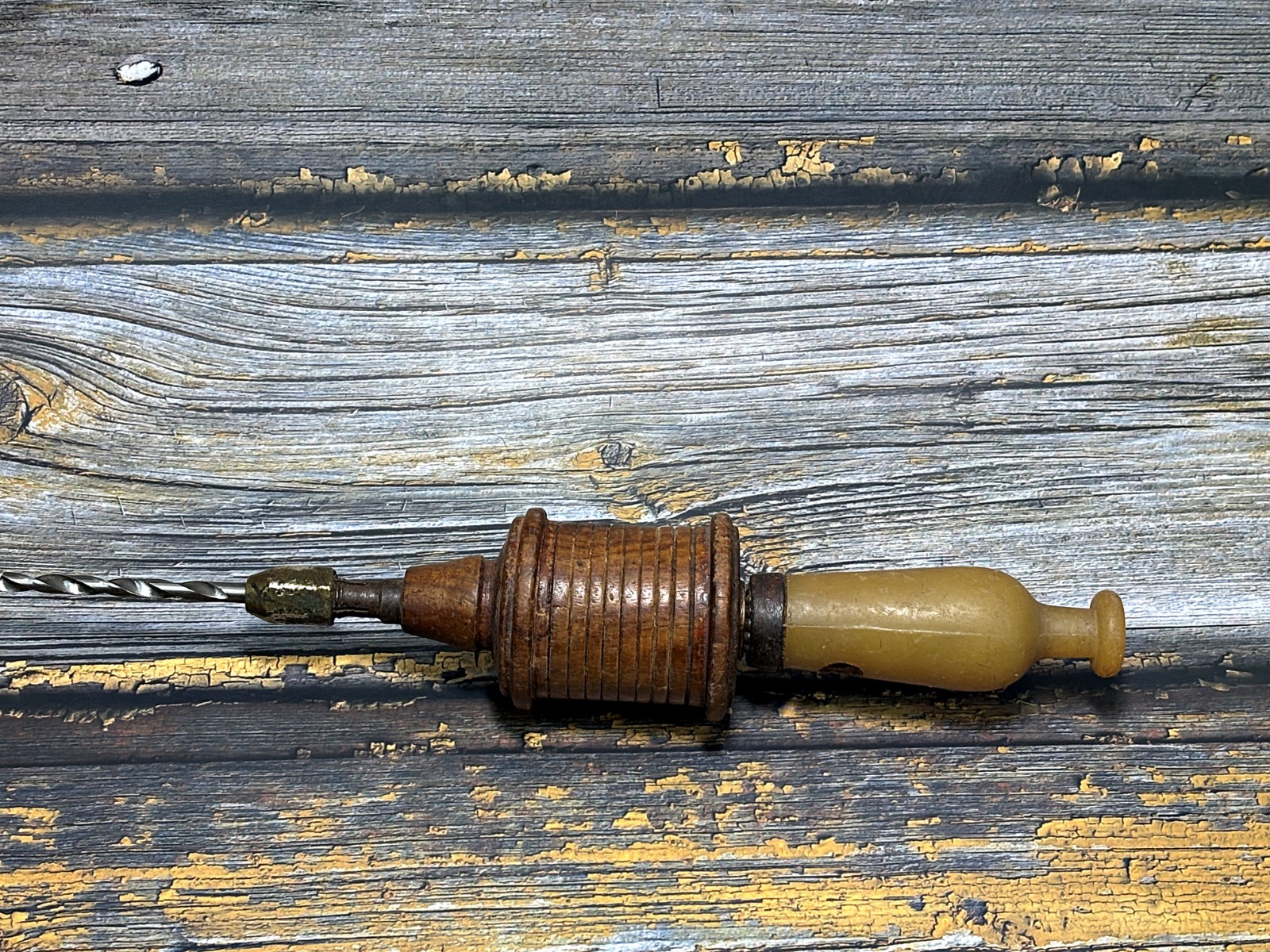 Vintage Archimedes Spiral Hand Drill Jeweler’s Precision Push Drill – Hand Tool