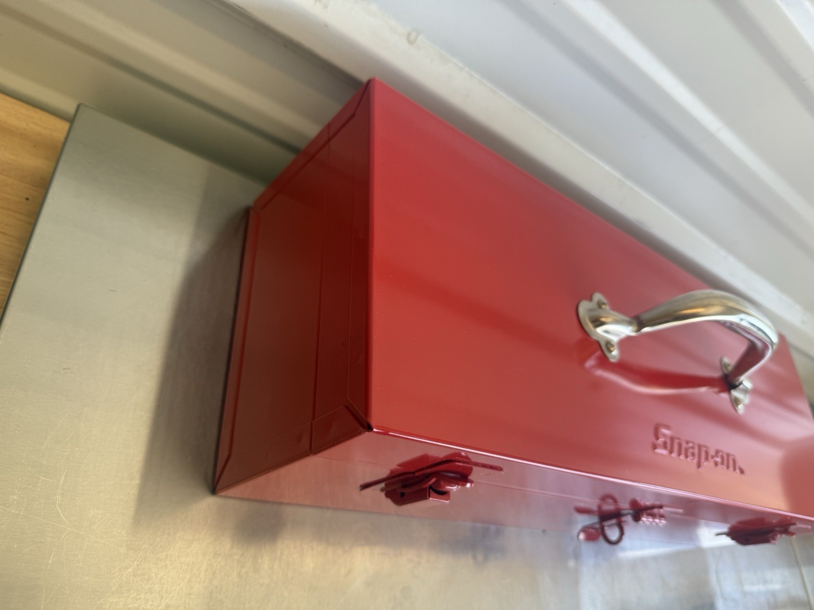 Vintage Snap On Red Handheld Tool Box Removable Divider Tray KRA 250B