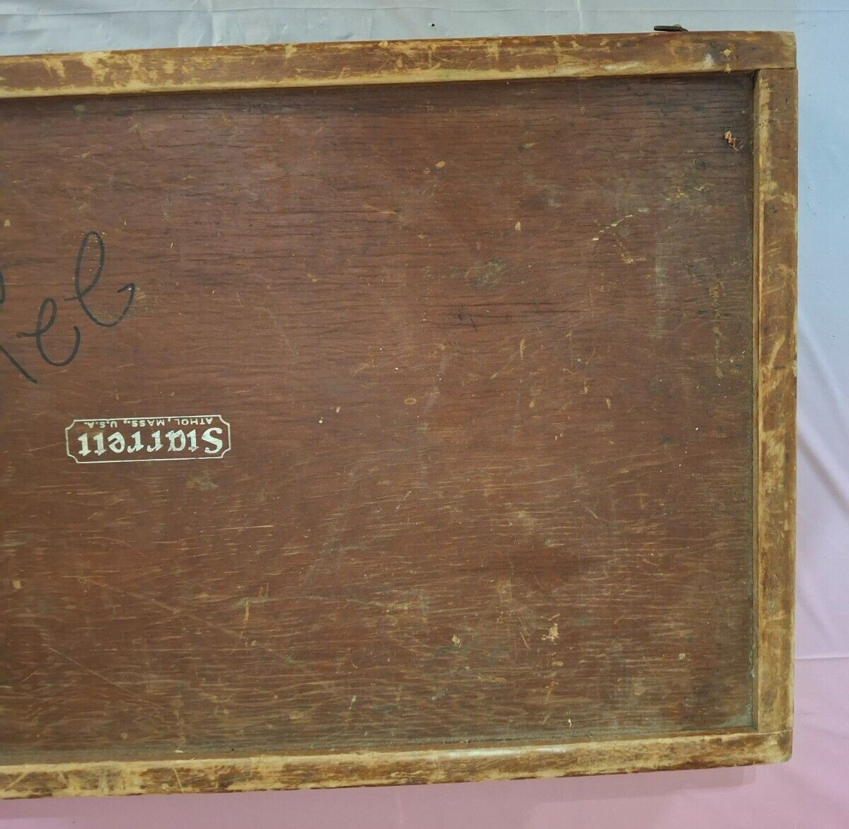Vintage Starrett Wooden Case Replacement Micrometer Box 23″x13″ Genuine Original