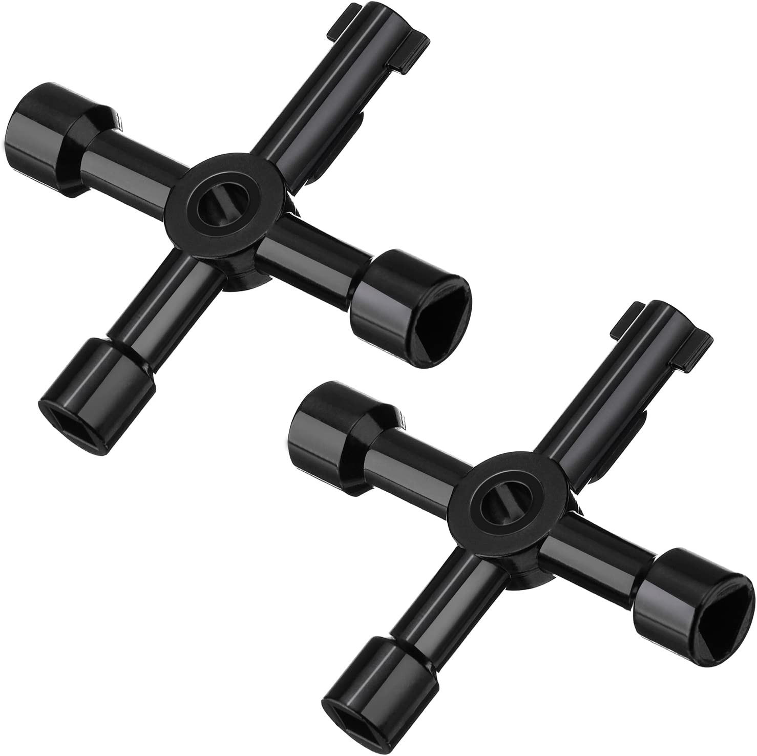 2 Pack Electric Cabinet Panel Keys Gas Meter Water Sillcock Utility 4 Way Keys M