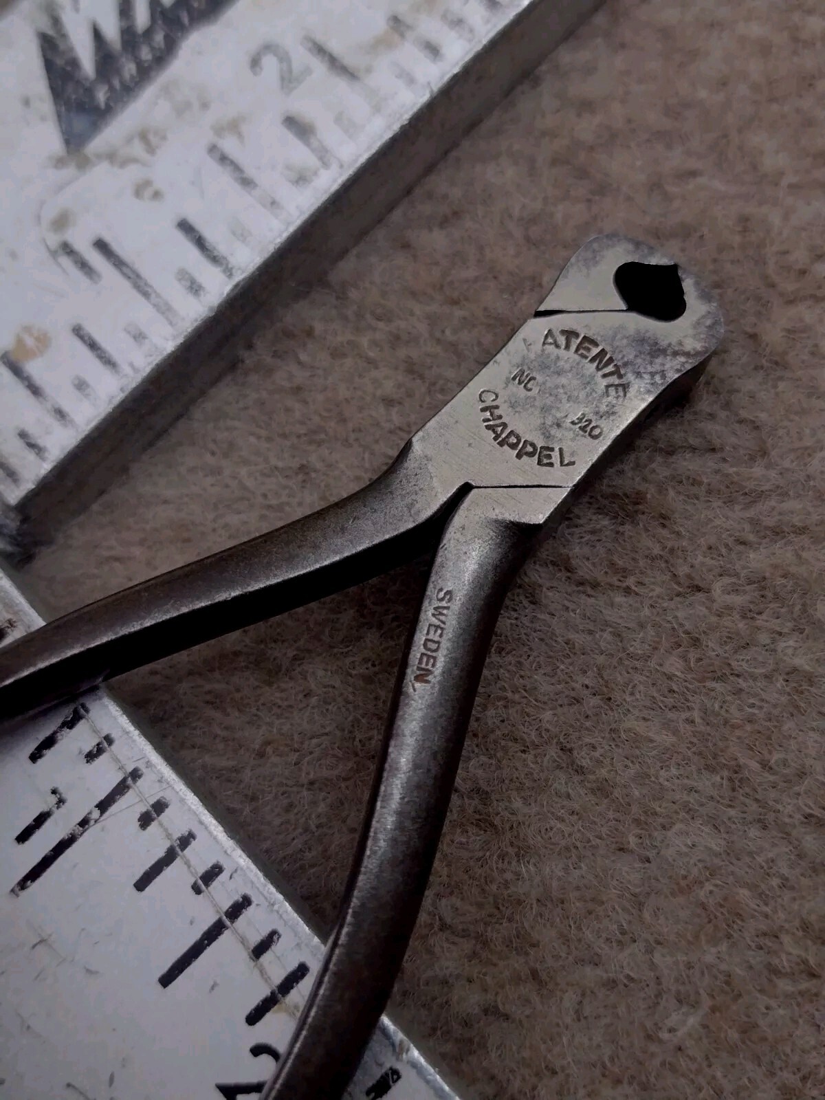 Vintage Arrow Nippers End Cutting Pliers #76 Sweden Made Wire Cutters Tools 4″ .