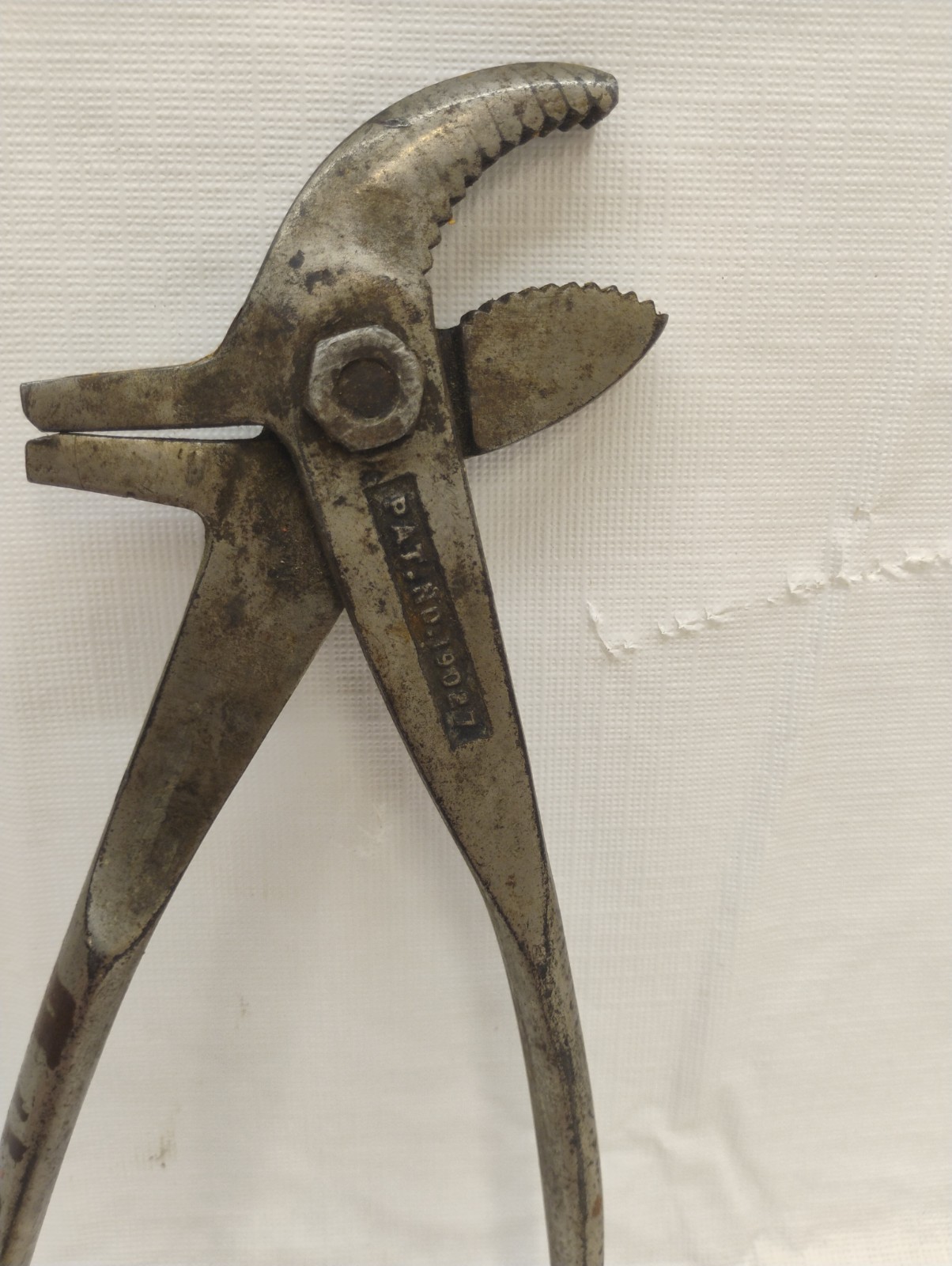 Vintage 8″ Pazzano Wrench Co Battery Pliers With Pick Waltham Mass USA