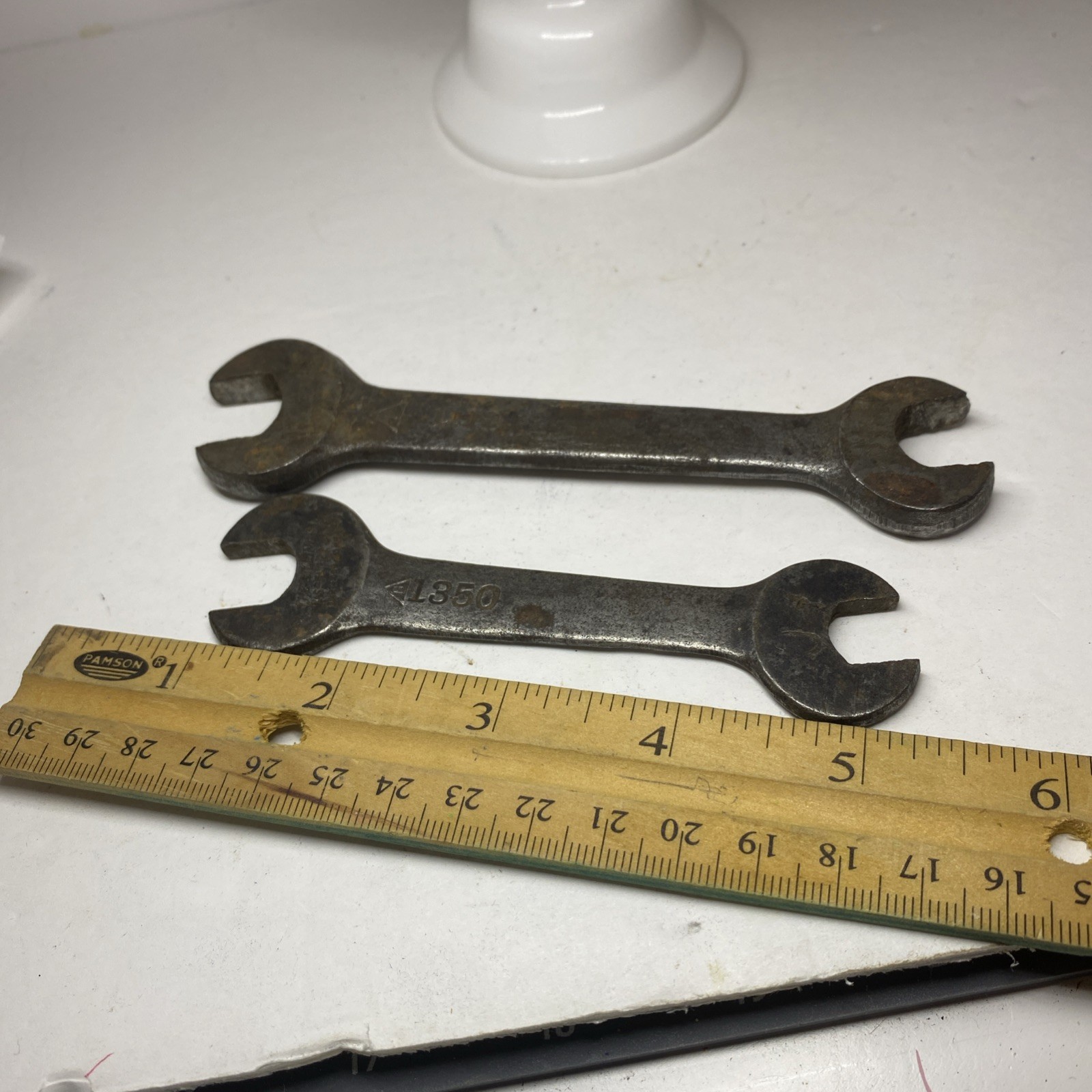 Vintage 1920s BILLINGS USA Open End Wrench Lot Of 2 Mechanic Tool 1112 & 1350