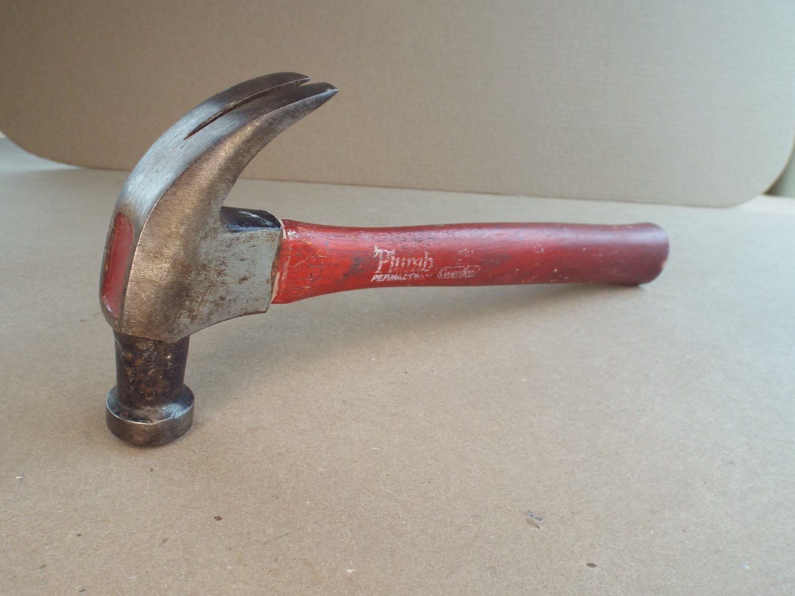 VTG Plumb 20 oz Hammer Curved Claw Permabond Wood Handle USA (Please Read)
