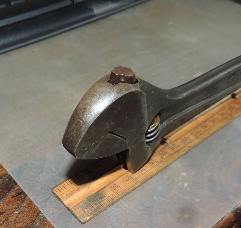Vintage 10″ Crescent Crestoloy INDUSTRIAL Black Oxide FINISH Adjustable Wrench