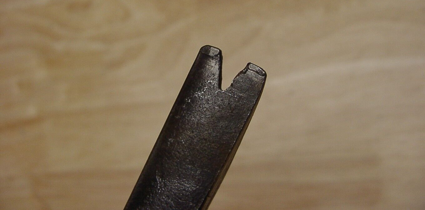 Vntg All Steel Handmade Straight Claw Tack Hammer,1lb.0.8oz,34-11/16″ Head,Crude