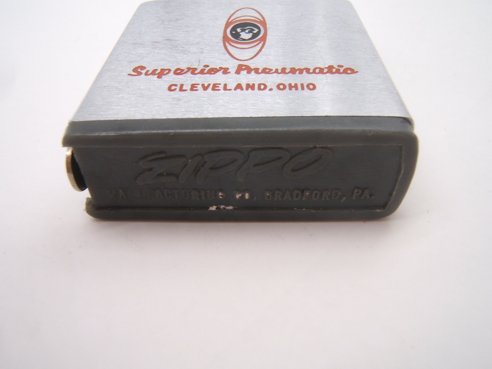 VTG ZIPPO ADVERTISING TAPE MEASURE IN BOX SUPERIOR PNEUMATIC CLEVELAND OHIO