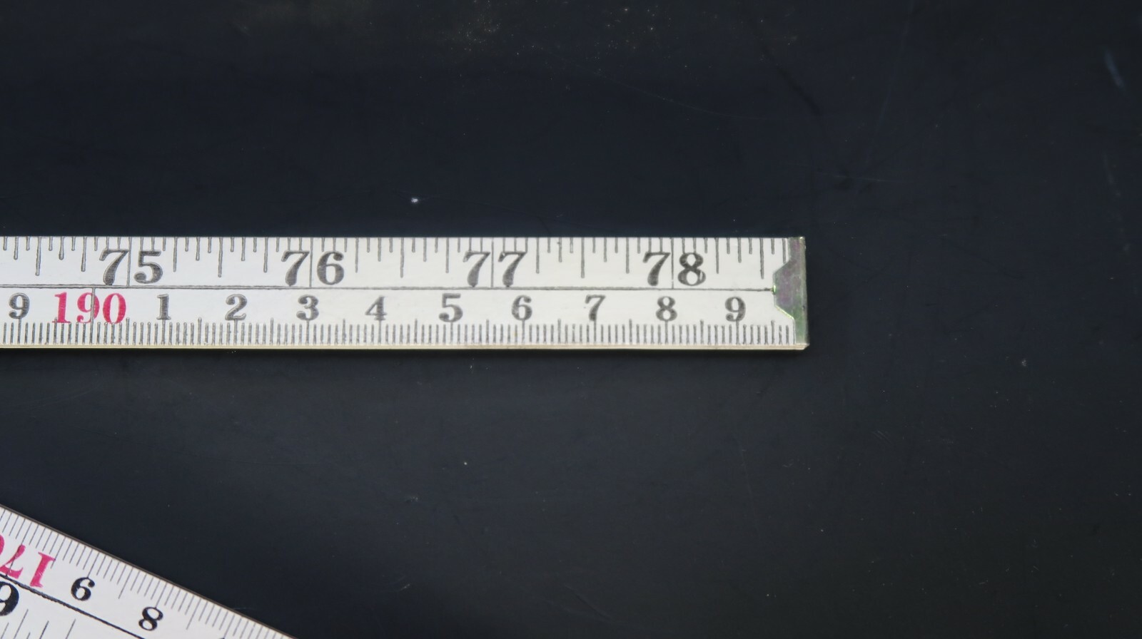 2 Meter / 78 Inch White Wooden Fold Out Ruler 10 Fold