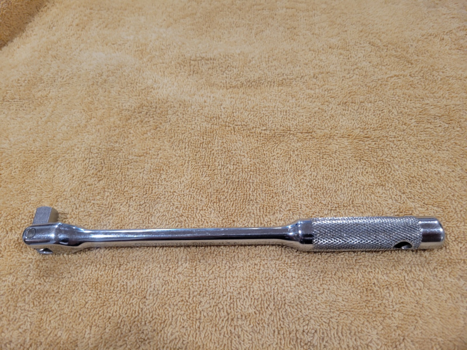 VTG.INDESTRO SUPER 3/8 DRIVE BREAKER BAR #2781 KNURLED HANDLE GREAT CONDITION