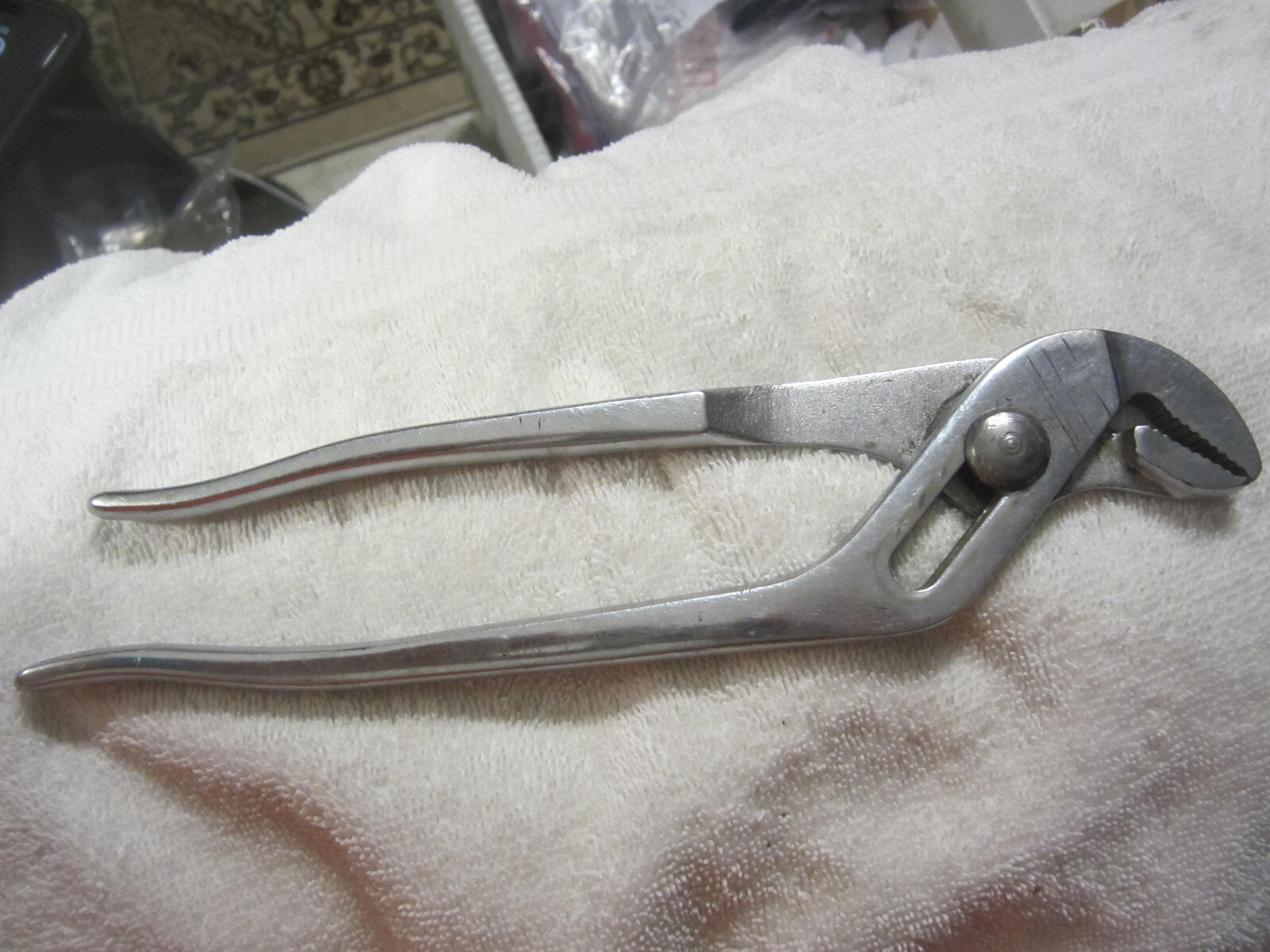 9.5″ adj diamalloy hl19 1/2 diamond duluth MN USA VTG groove joint pliers,tool
