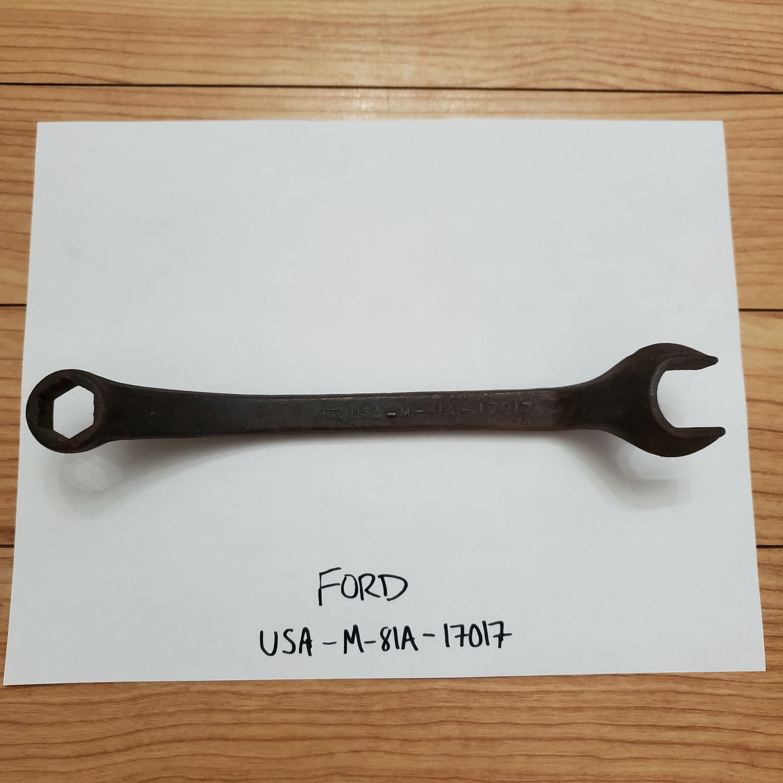 Vintage Ford Script Model-T Combination Wrench M-81A-17017 Crescent Socket Hex
