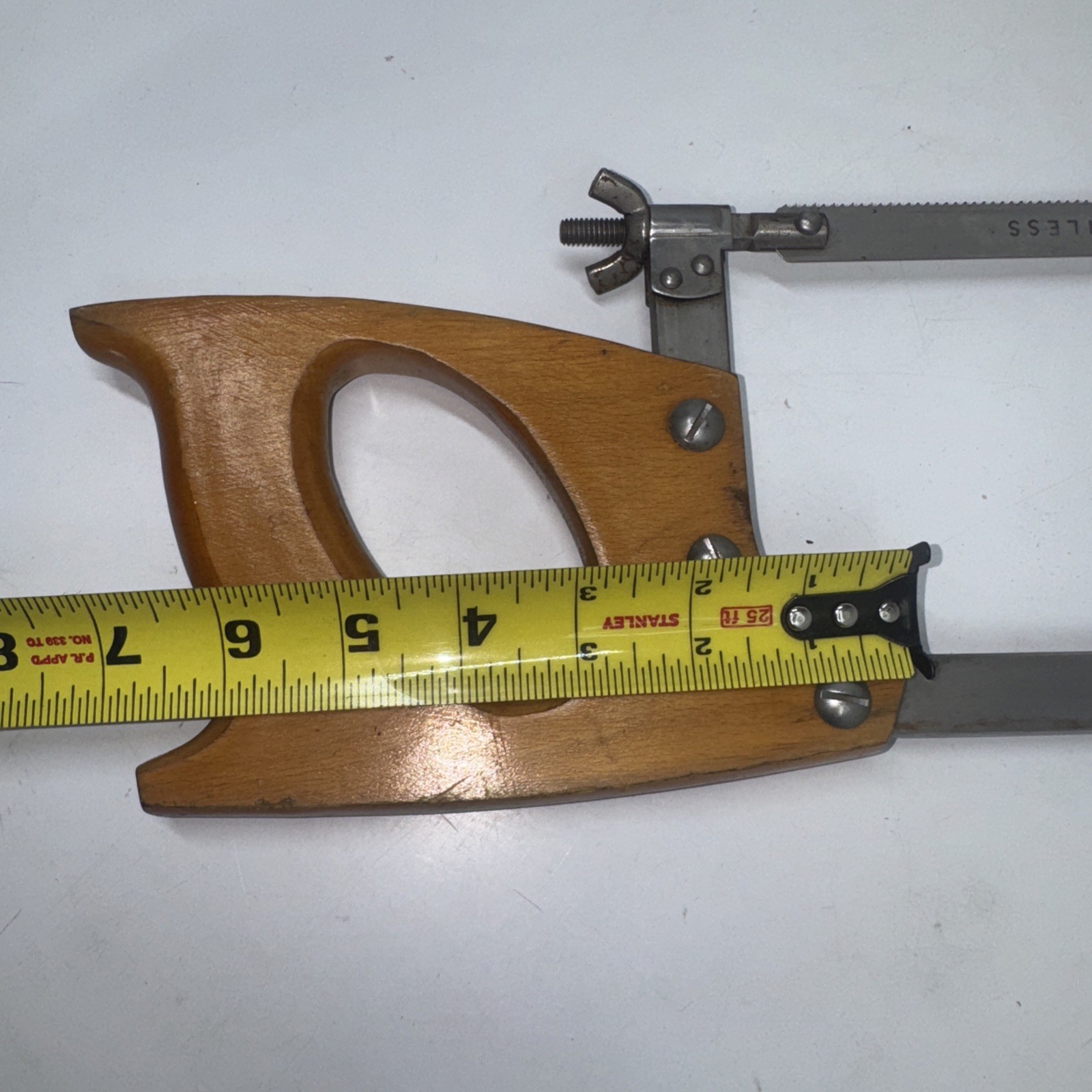 Vintage 20″ Craftsman Stainless Steel Butcher Hand Saw Bone/Hack W/ Wood Handle