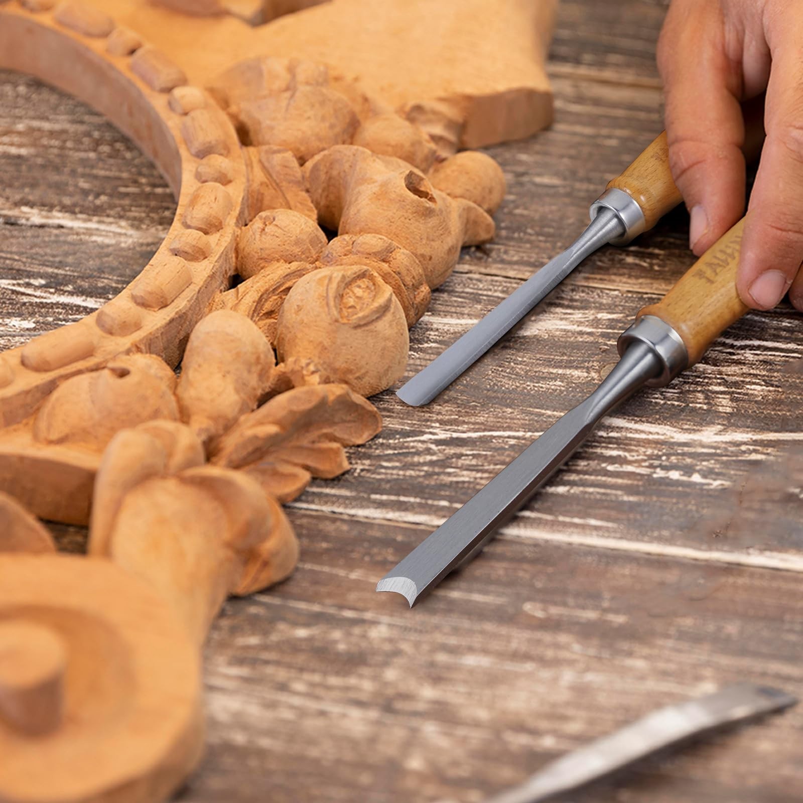 Falling in Art 12Pcs Wooden Carving Chisel Set, Woodworking Tools Set with a …