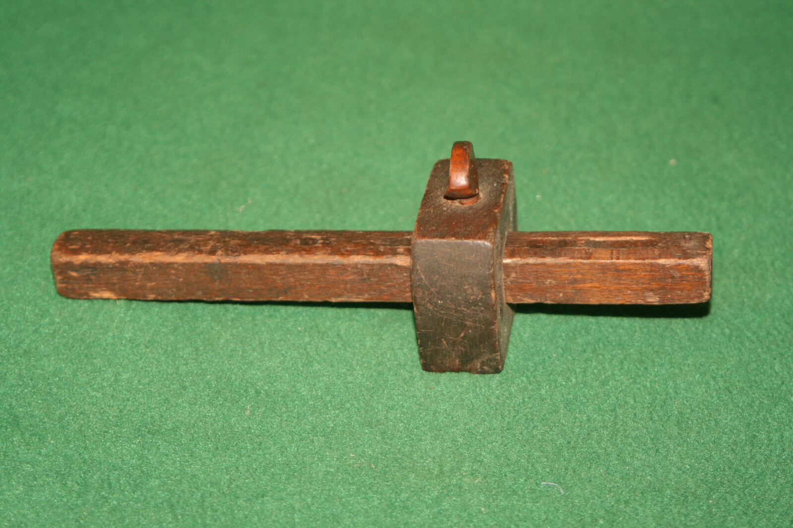 Vtg Woodworking Carpenters Mortise Marking Gauge Scribe w/Measurements Inv#LM26