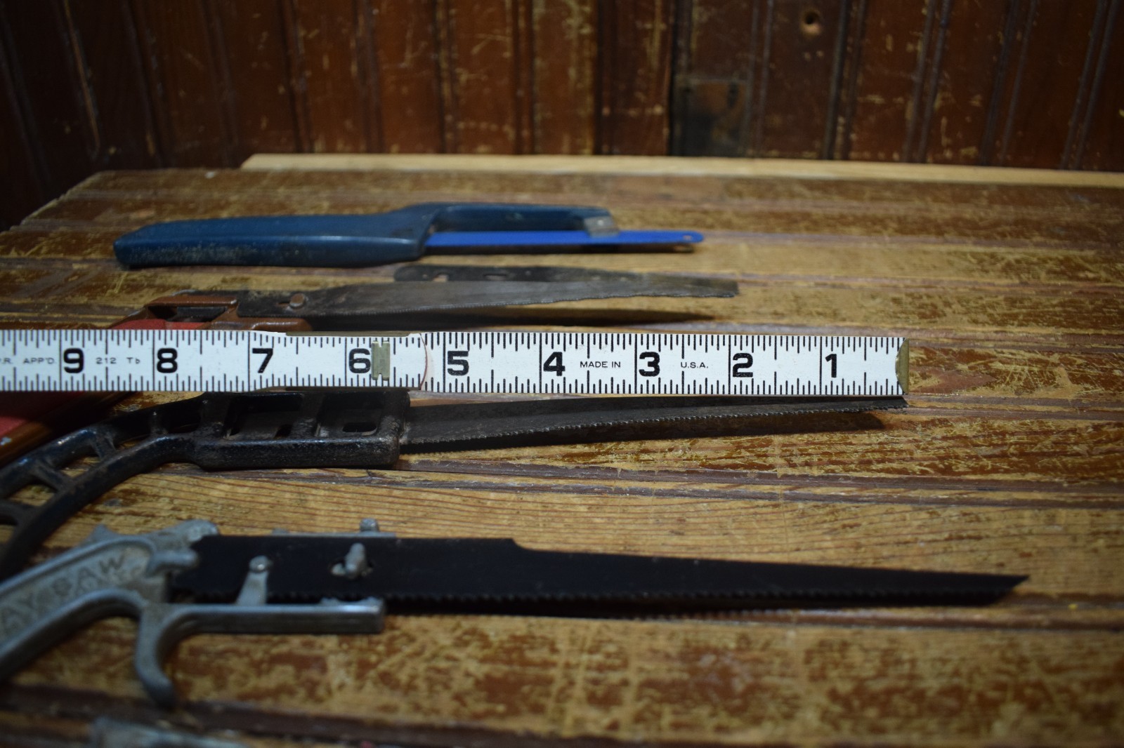METAL SAW HAND TOOL HACKSAW BLADE HOLDER KEYHOLE SAW POCKET TOOLS 6PC LOT CUT