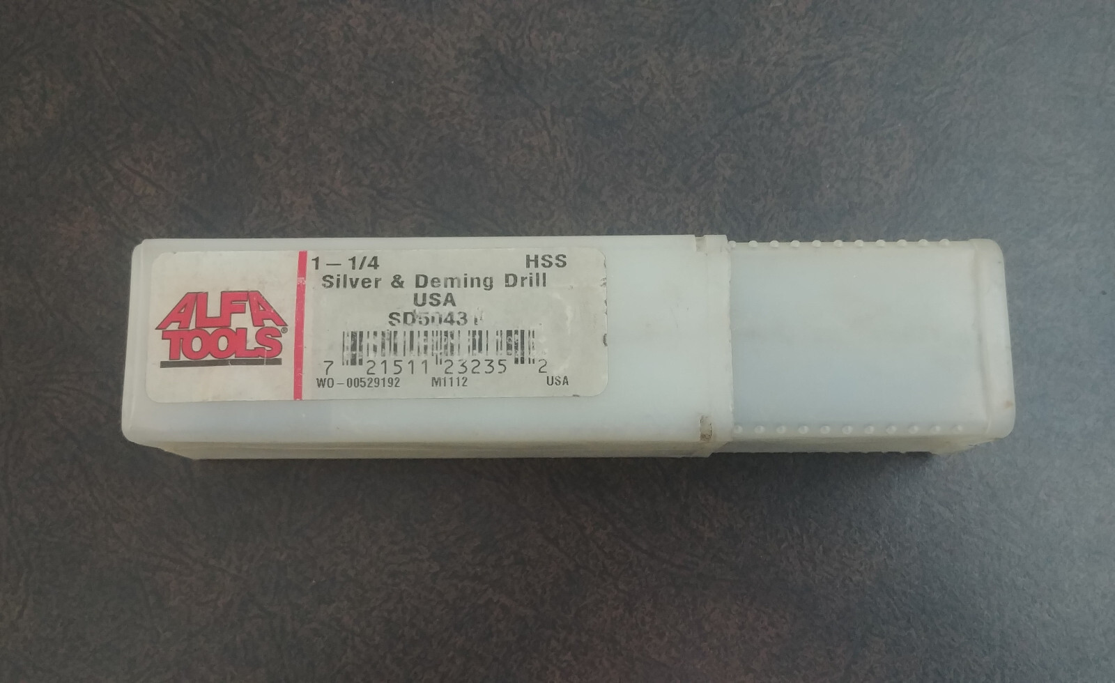 USA Alfa Tools SD5043 1-1/4″ High-Speed Steel 1/2″ Shank Silver & Deming Drill