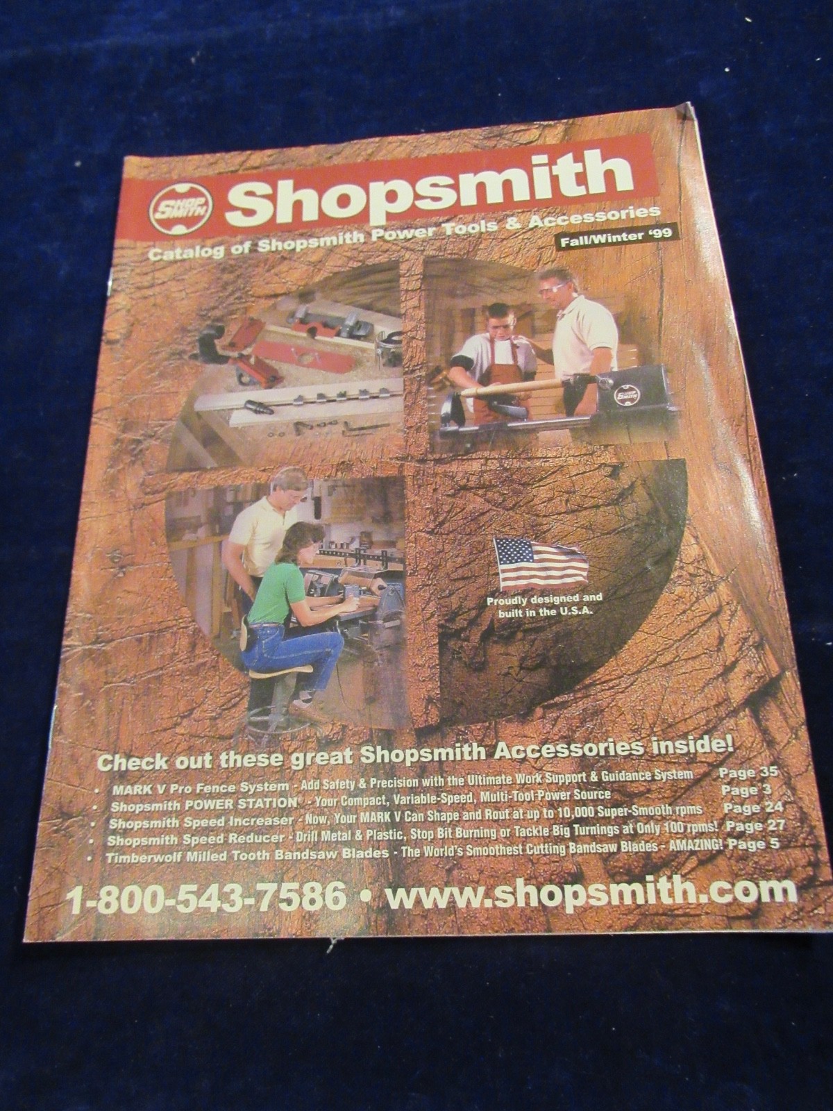 Vtg 1999 ShopSmith Mark 5 Tool Catalog 36pg Brochure Fall Winter ’99 Q610