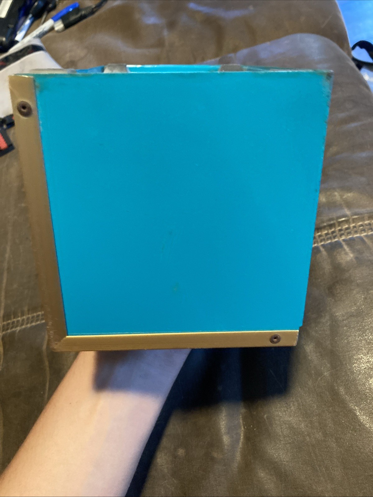 Snap On Miniature Tool Jewelry Box Teal Top Chest 3 Drawers Very Rare Color Beat