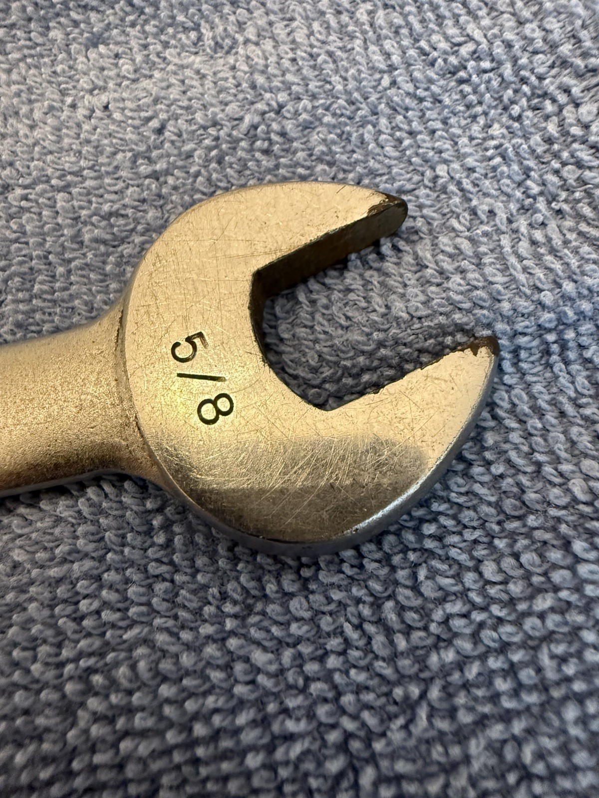 Craftsman Vanadium CI underline logo Forged in USA Open End Wrench 1729 3/4 5/8