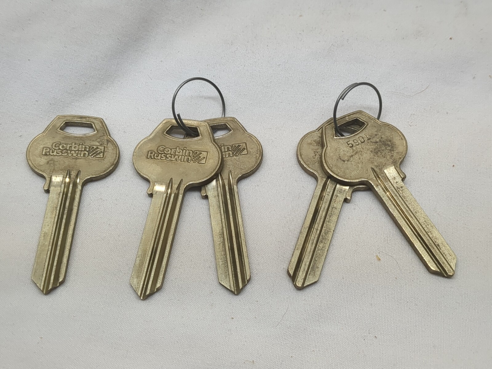 NEW Qty: 5 Corbin Russwin 59D1-6Pin-10 blank keys