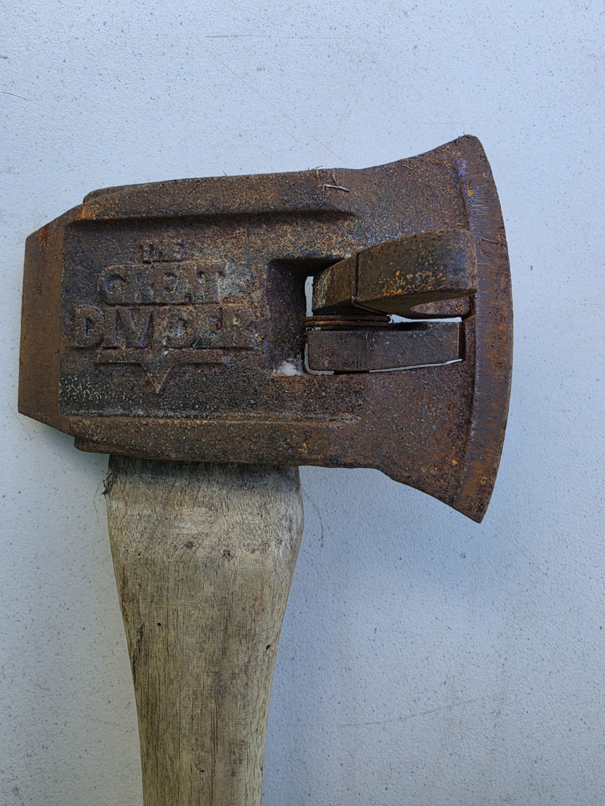 Vintage The Great Divider Axe Wood Splitting Maul Forestry Wedge