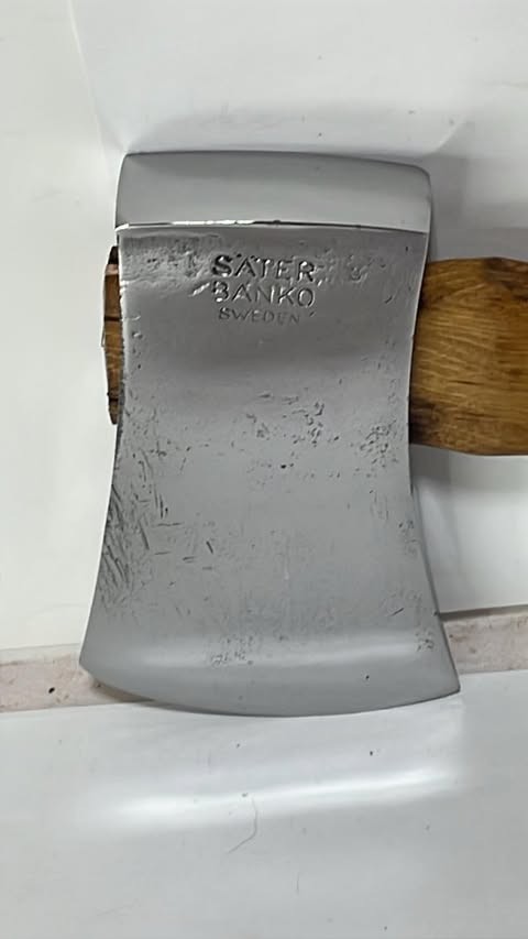 Restored Vintage SATER BANKO Made In SWEDEN Hatchet 20 oz