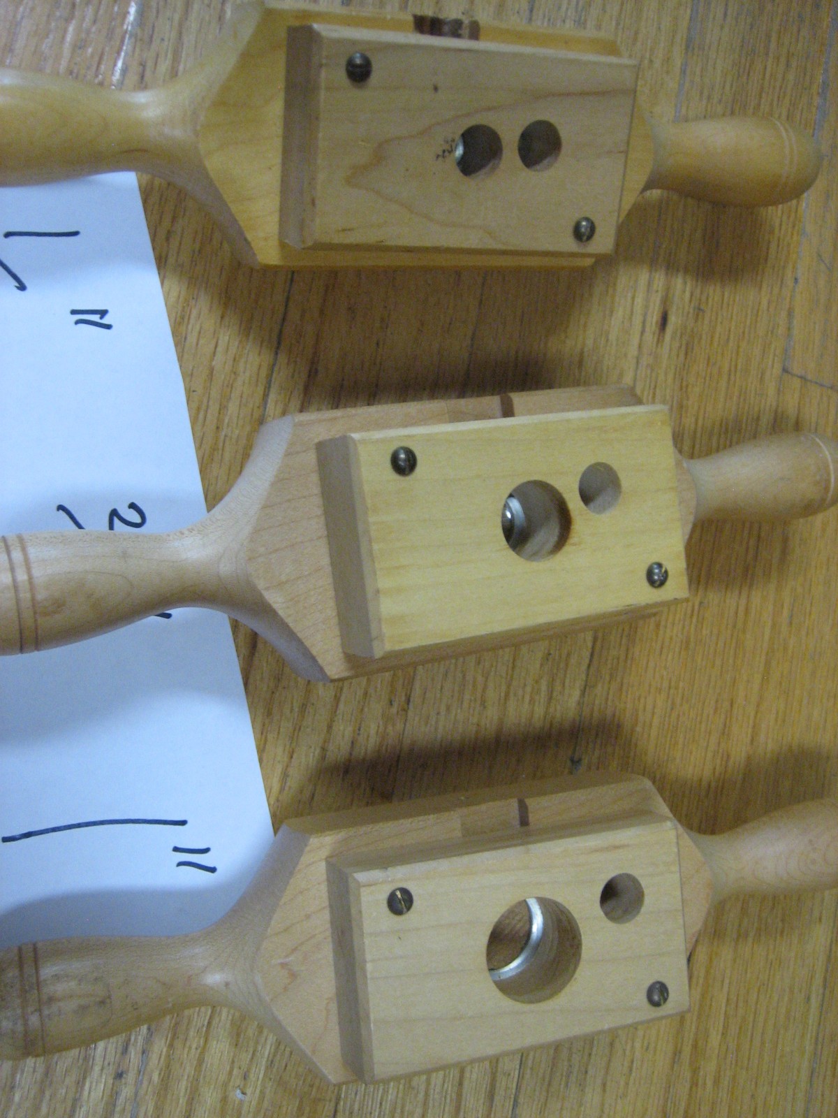 Set of 3, Conover Woodcraft Dowel Threaders;1/2″,3/4″, 1″