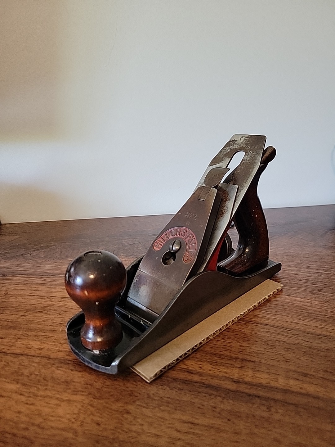 Vintage MILLERS FALLS No. 9C Corrugated Wood Plane-1822520 Lever Cap Patent PL3