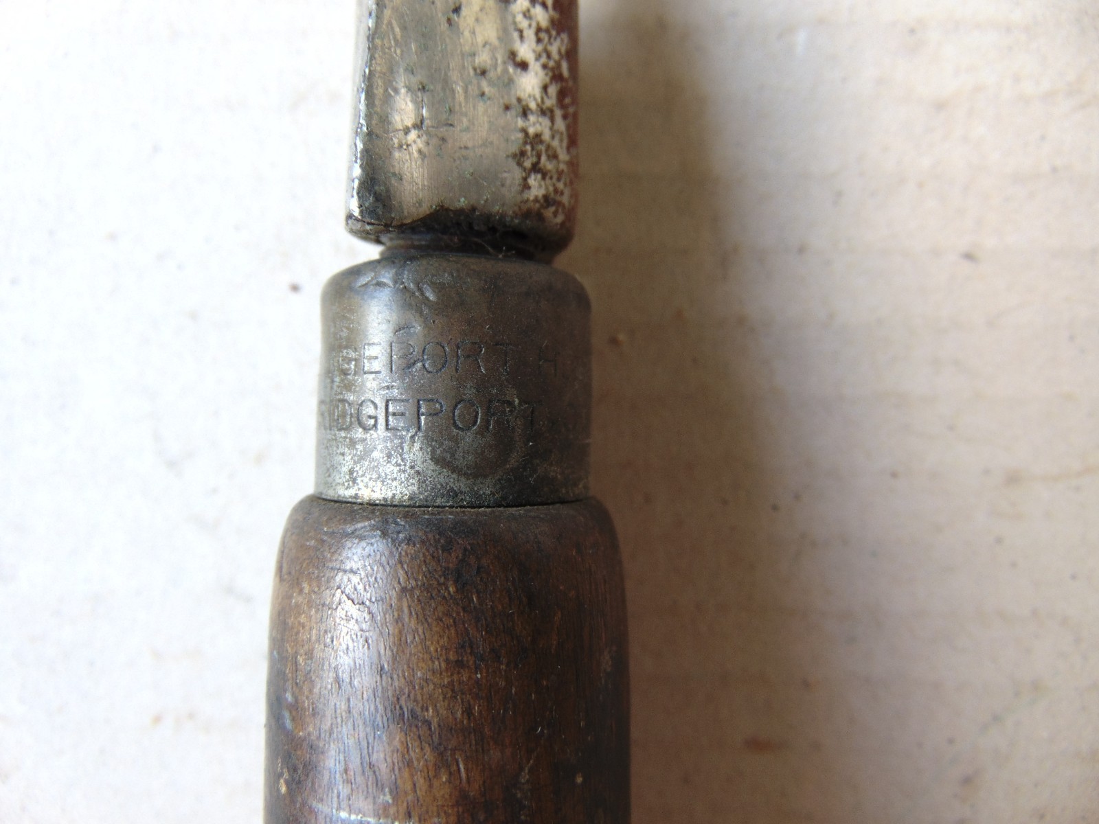 Vintage Antique Wood Handle Screw driver w/Storage 9 Bits BRIDGEPORT HDWE. MFG