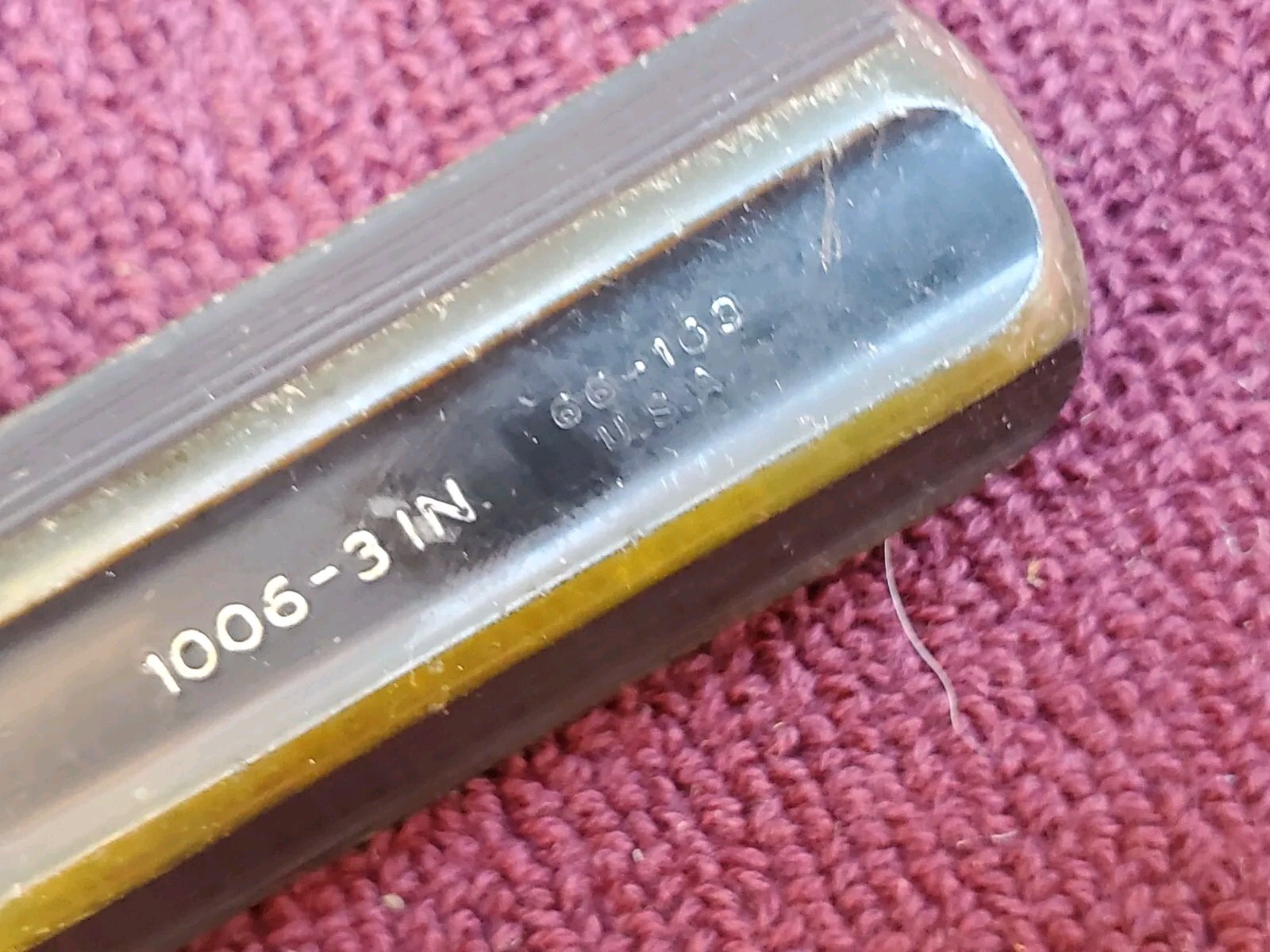 Vintage STANLEY 100 Plus 3/16″x3″ Shank Flat Tip Screwdriver 66-163 USA