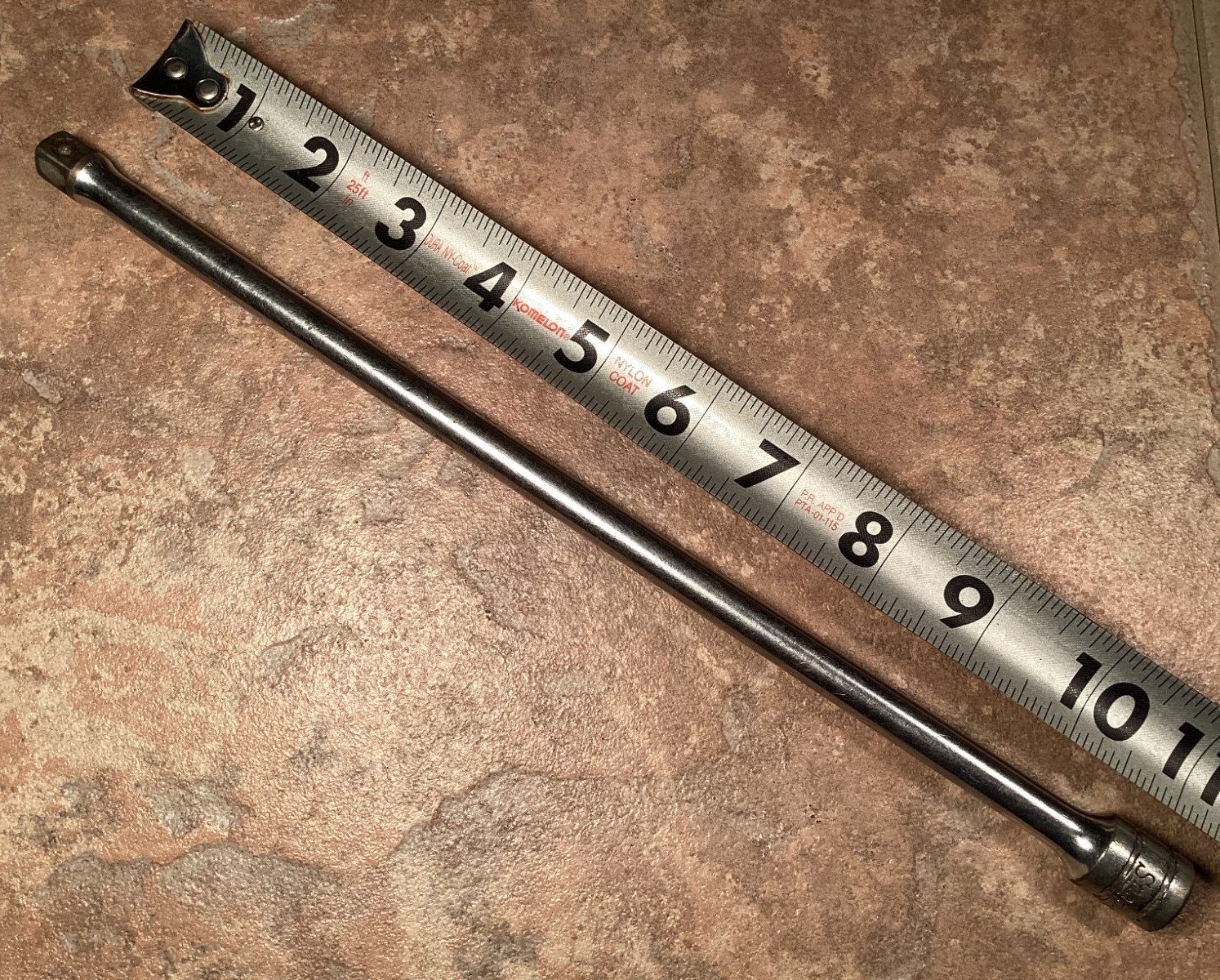 Vintage Snap-on Socket Extension FX-11 1/4″ Drive 12″ Length Forged Chrome USA