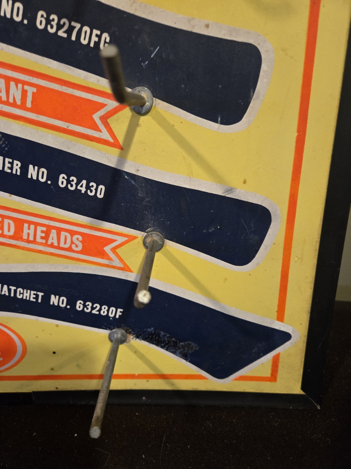 1950s GlobeMaster Store Tool Hammer Axe Display Fiberglass Sign