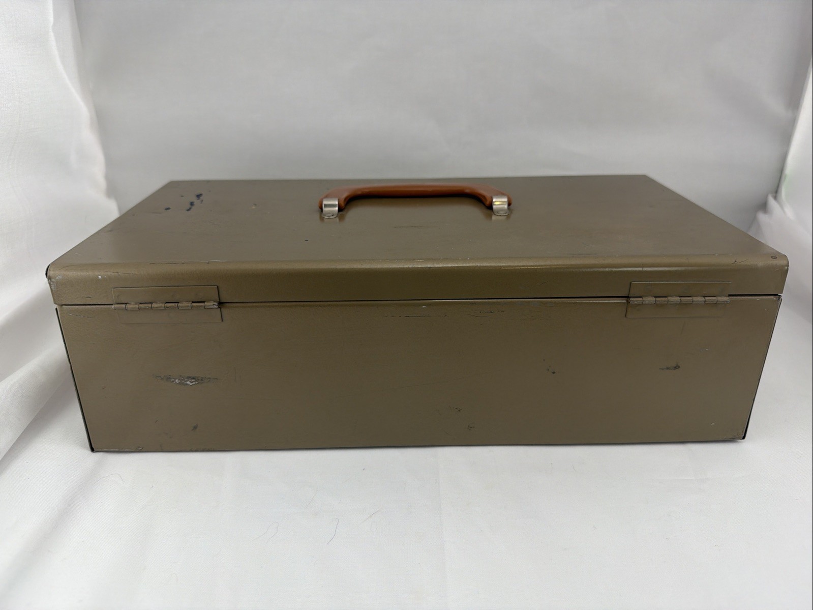 Vintage Metal Storage Box Tool Tackle Film Slide Industrial Case