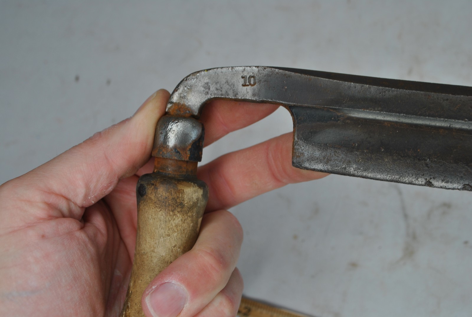 Antique Pexto 10″” Draw Knife Wood Shave Plane Woodworking Tool