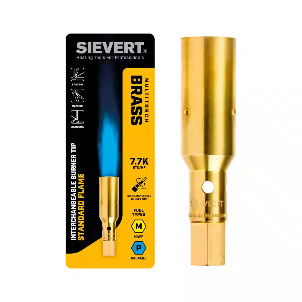 Multi-Torch Brass Interchangeable Standard Burner Tip (Fuel Not Included)