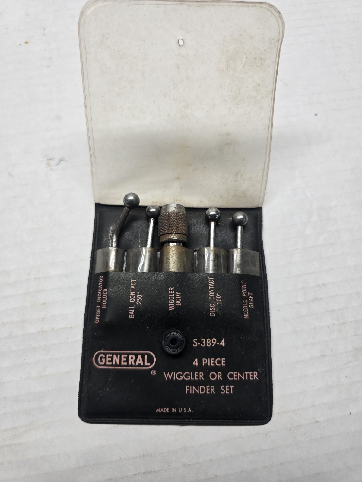 Vintage General 4 Piece Wiggler Or Center Finder Set Made In U.S.A. S-389-4