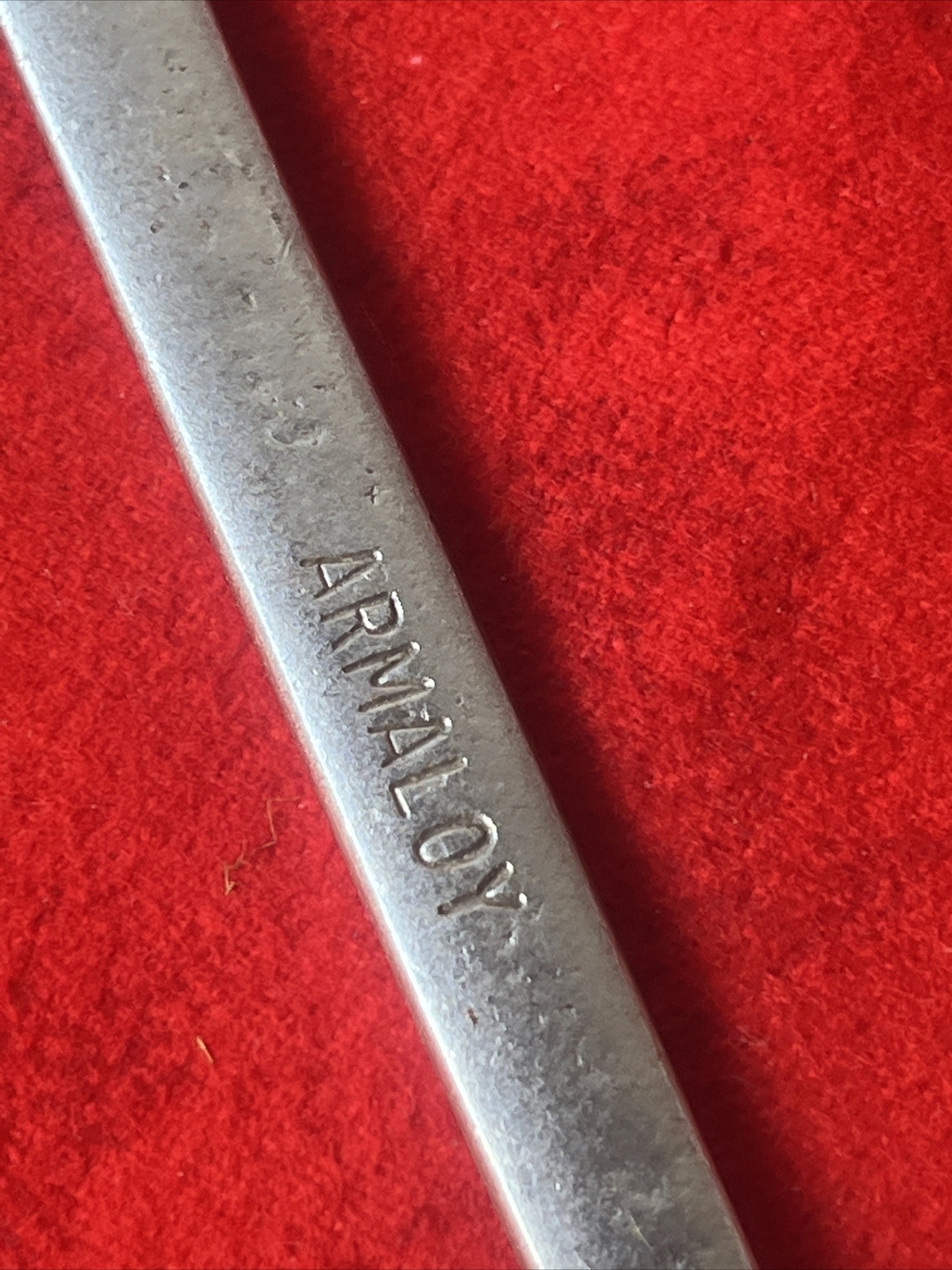 ARMSTRONG No. 1025 ARMALOY DOUBLE OPEN-END WRENCH 19/32″ & 1/2″ USA (t53)
