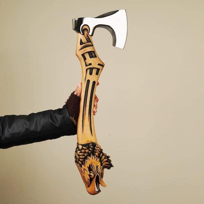 Custom Handmade Eagle Wood Handle Viking Hatchet Camping axe Hunting Axes Gifts