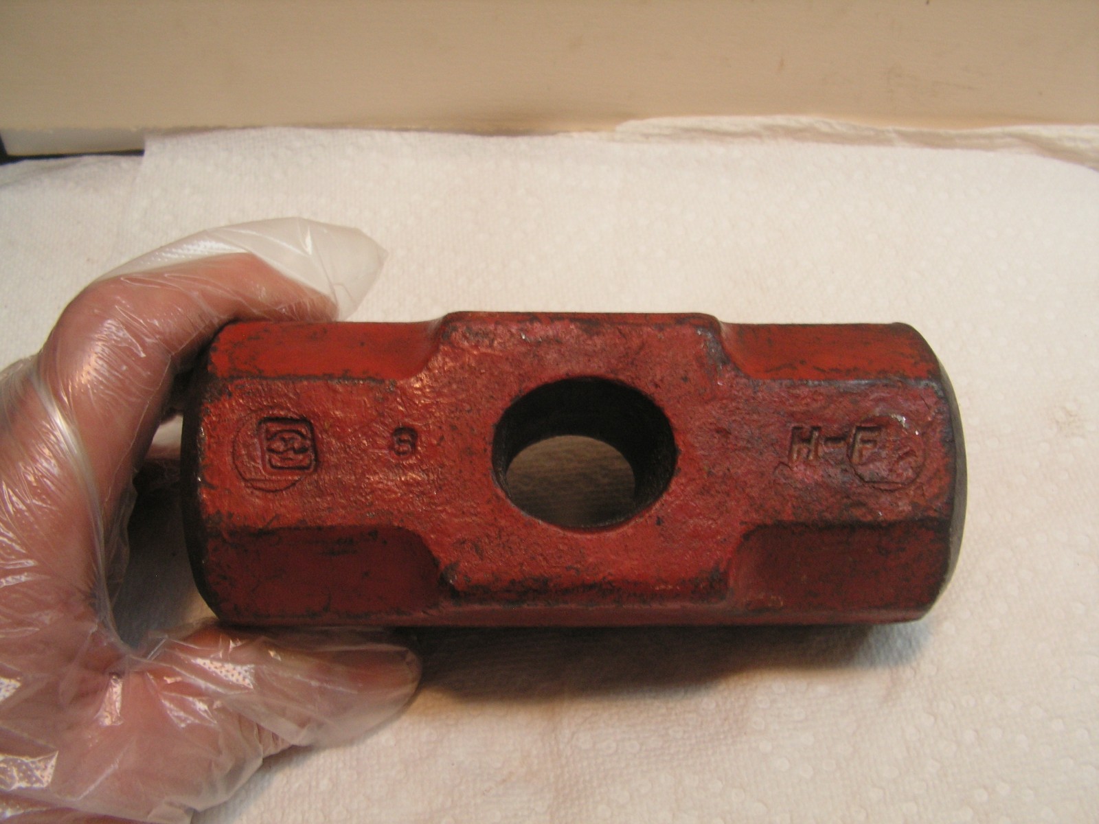 Vintage TRUPER 8 IB Sledgehammer Mexico 5 3/4″ X 2 3/8″ X 2 3/8″ RED.