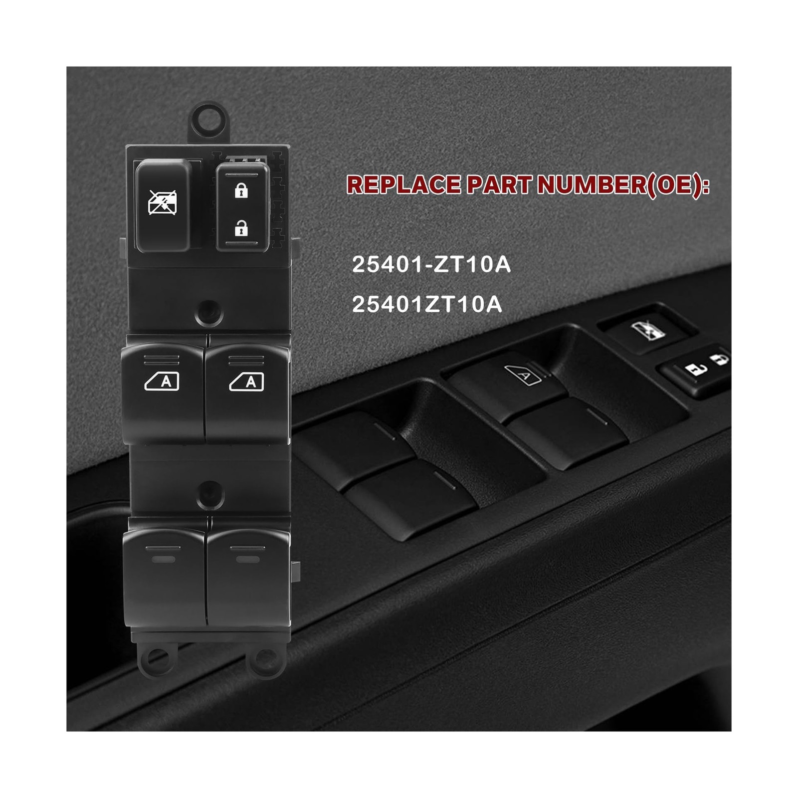 LCWRGS Master Power Window Switch Compatible with Nissan Titan 2004… Fast Ship