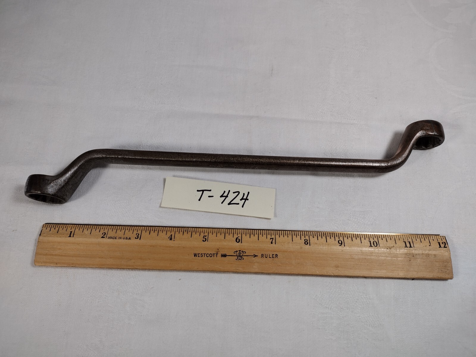 Vtg Williams Superrench USA 13/16 x 3/4” Offset Box End Wrench #8731 SAE 12 Poin