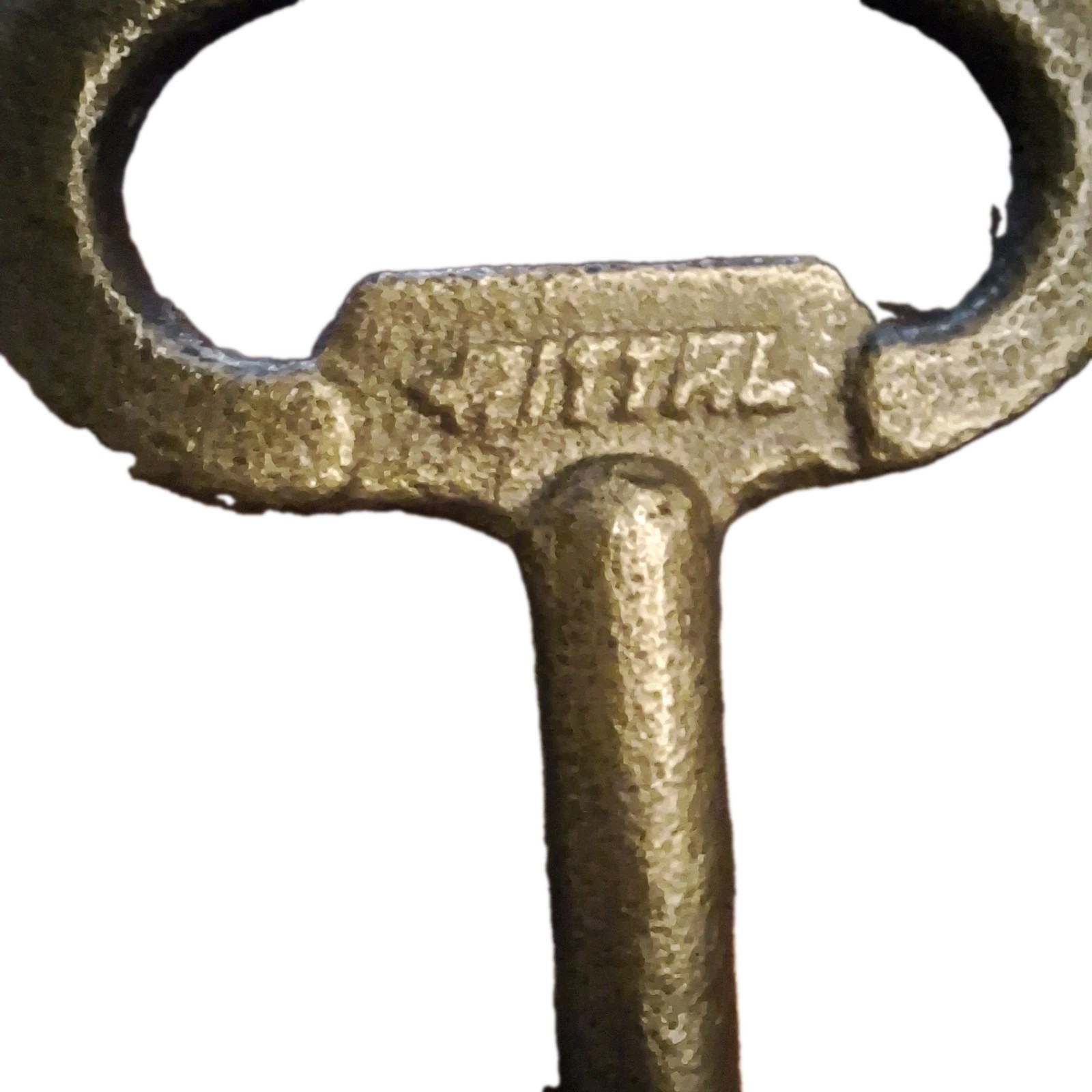 RARE Vintage Rittal Solid Brass Enclosure Key Industrial Steampunk Master Barrel