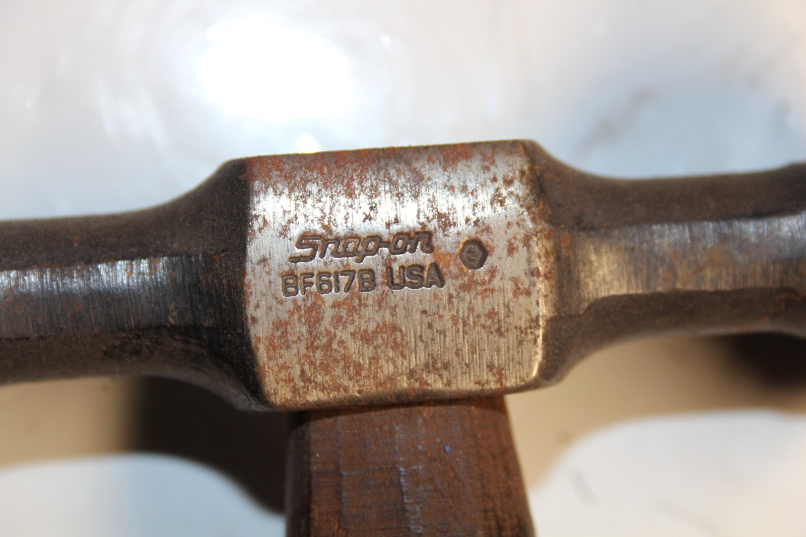 SNAP-ON TOOLS BF617B Shrinking Hammer Walnut Wood Handle BF635 Door Skin Hammer