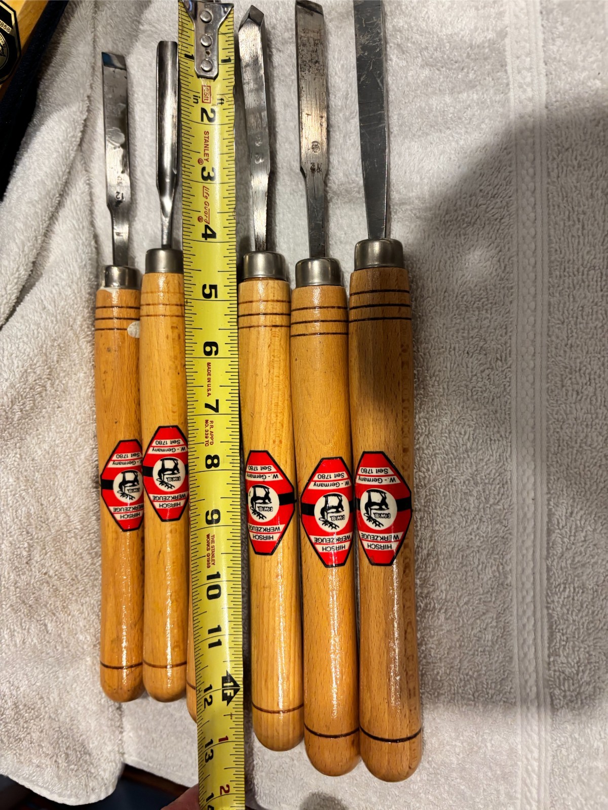 Hirsch Werkzeuge F.W.B. Deer 🦌 Hallmark West German Wood Turning Tools USED