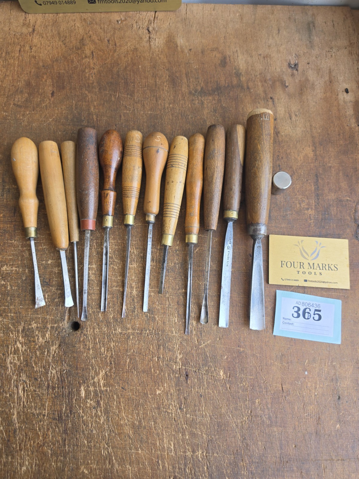 12 x Wood Carving Chisels And Gouges Sheffield Steel Ben Harms Collection